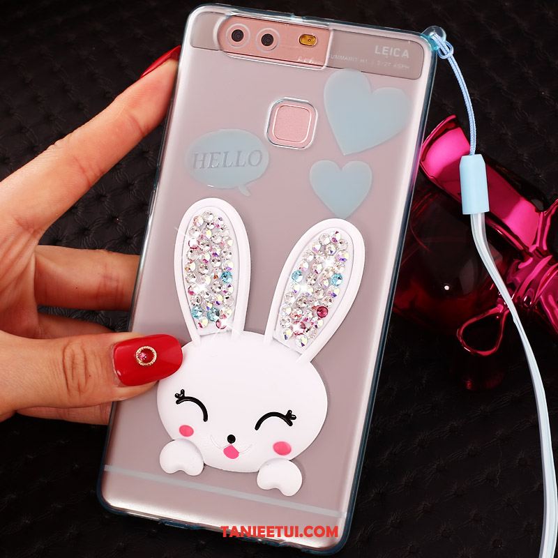 Etui Huawei P9 Plus Rhinestone Pu Silikonowe, Obudowa Huawei P9 Plus Miękki Przezroczysty Ochraniacz