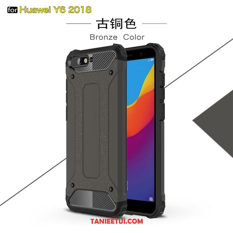 Etui Huawei Y6 2018 Anti-fall Silikonowe Szary, Obudowa Huawei Y6 2018 Telefon Komórkowy Balon Ochraniacz