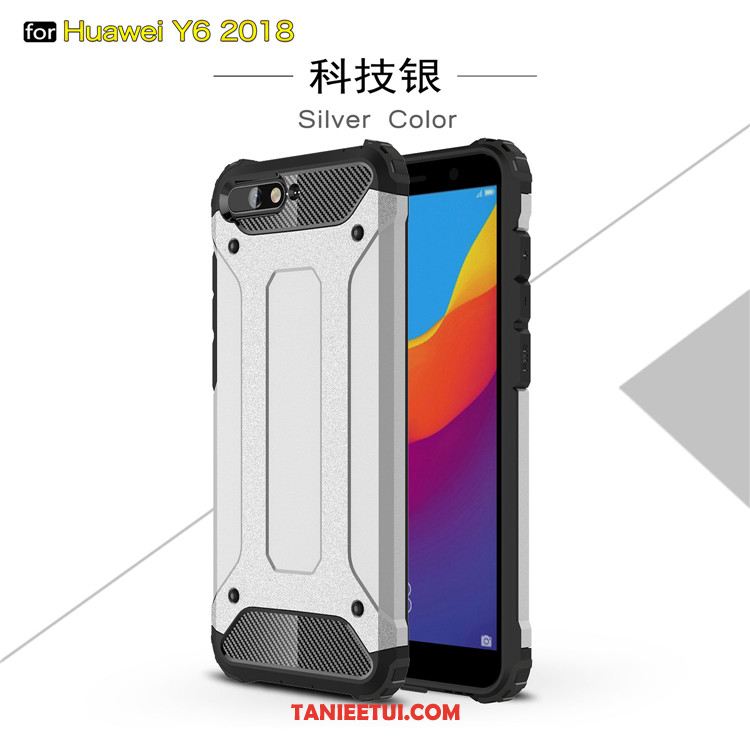 Etui Huawei Y6 2018 Anti-fall Silikonowe Szary, Obudowa Huawei Y6 2018 Telefon Komórkowy Balon Ochraniacz