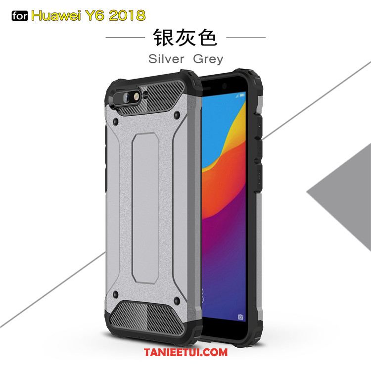 Etui Huawei Y6 2018 Anti-fall Silikonowe Szary, Obudowa Huawei Y6 2018 Telefon Komórkowy Balon Ochraniacz