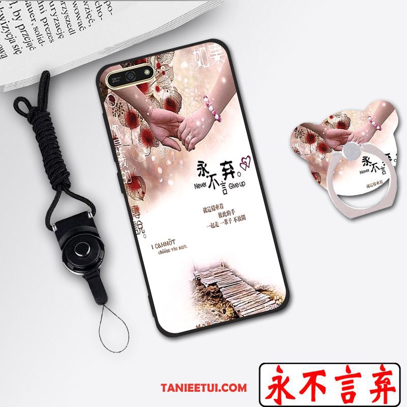 Etui Huawei Y6 2018 Jasny Wiszące Ozdoby Ochraniacz, Obudowa Huawei Y6 2018 Biały Telefon Komórkowy