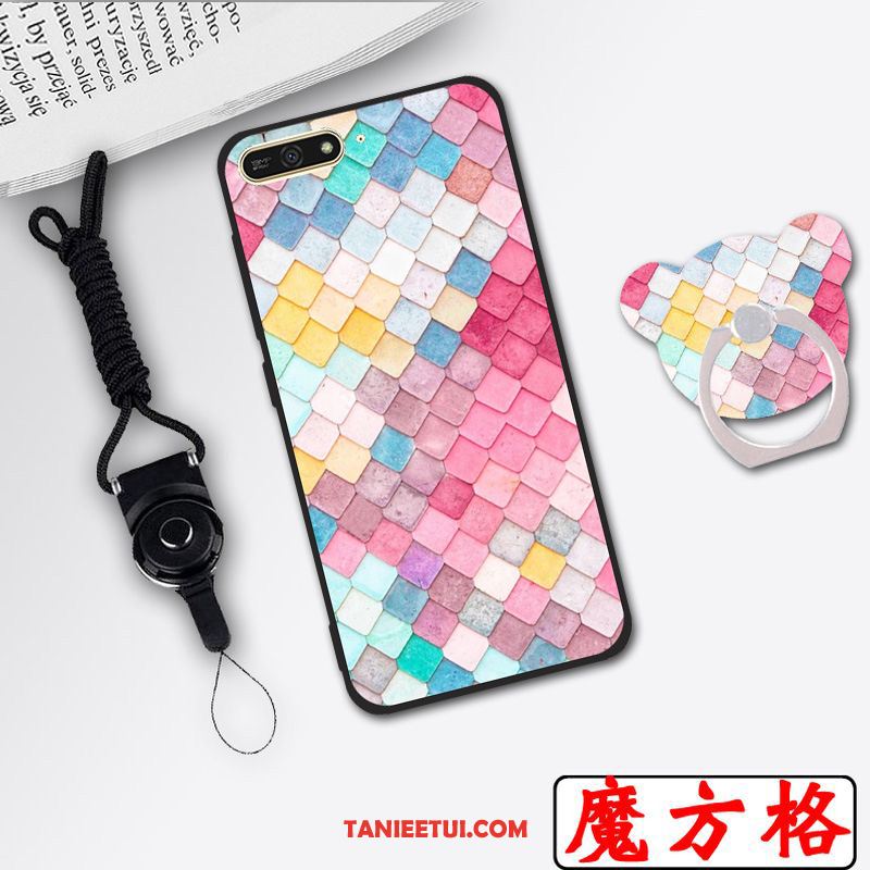 Etui Huawei Y6 2018 Ochraniacz Czarny Wysoki, Obudowa Huawei Y6 2018 Telefon Komórkowy