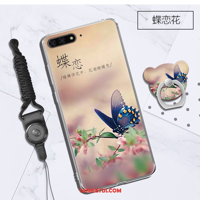 Etui Huawei Y6 2018 Purpurowy Wiszące Ozdoby Telefon Komórkowy, Futerał Huawei Y6 2018 Kreatywne