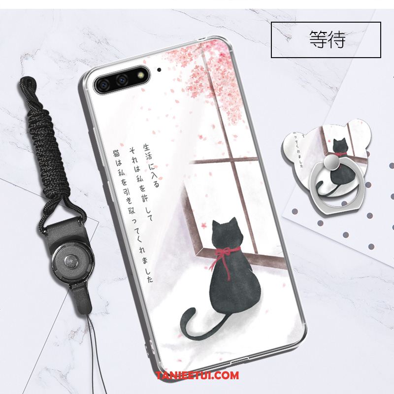 Etui Huawei Y6 2018 Purpurowy Wiszące Ozdoby Telefon Komórkowy, Futerał Huawei Y6 2018 Kreatywne