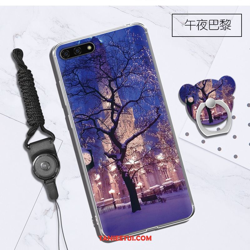 Etui Huawei Y6 2018 Purpurowy Wiszące Ozdoby Telefon Komórkowy, Futerał Huawei Y6 2018 Kreatywne