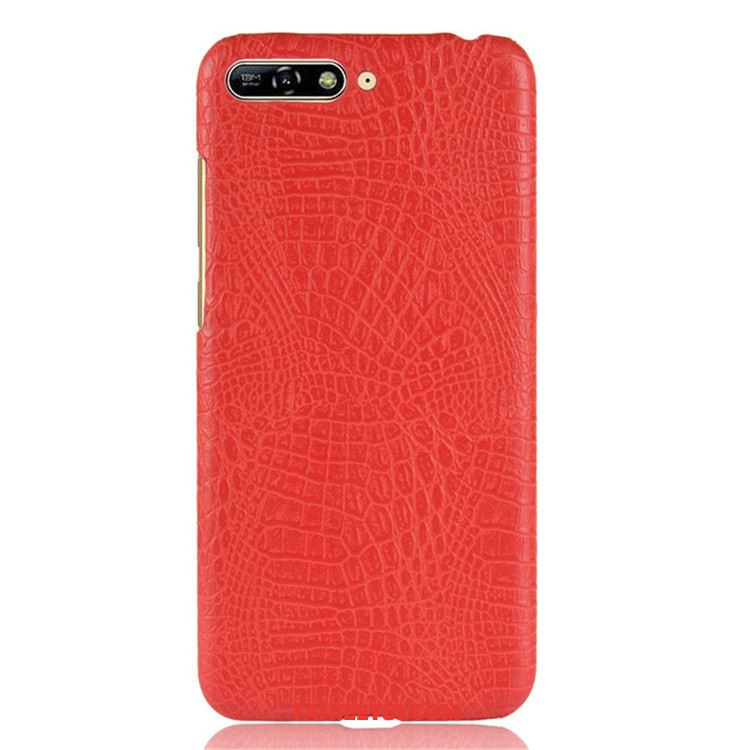 Etui Huawei Y6 2018 Trudno Telefon Komórkowy Vintage, Futerał Huawei Y6 2018 Anti-fall Wzór Krokodyla Ochraniacz