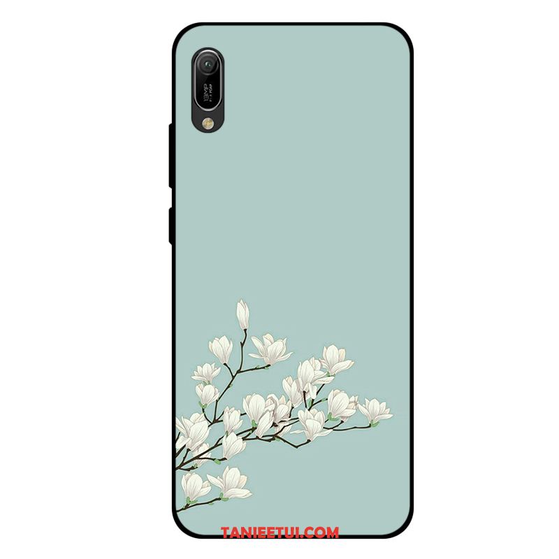 Etui Huawei Y6 2019 Anti-fall Dostosowane Nubuku, Obudowa Huawei Y6 2019 Świeży Zielony Mały