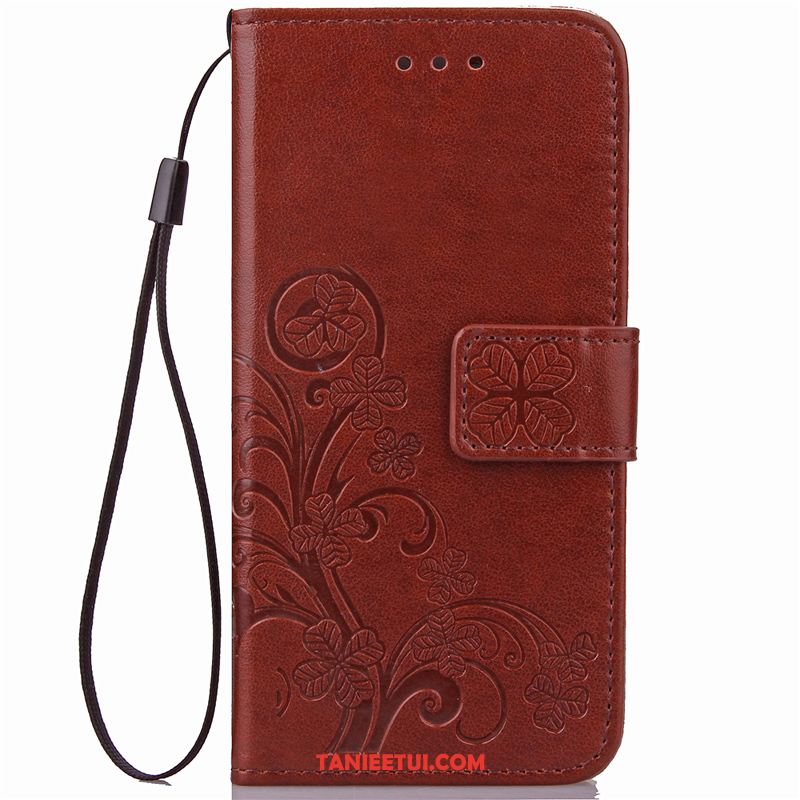 Etui Huawei Y6 2019 Karta Wzór Skórzany Futerał, Obudowa Huawei Y6 2019 Wspornik Jednolity Kolor Szary