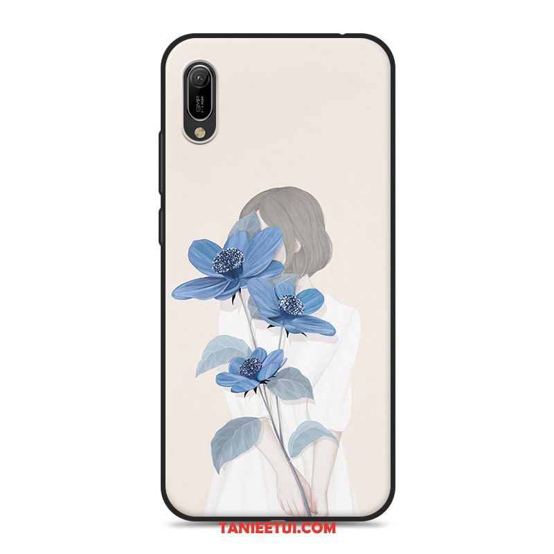 Etui Huawei Y6 2019 Mały Świeży Sztuka, Pokrowce Huawei Y6 2019 Telefon Komórkowy Niebieski