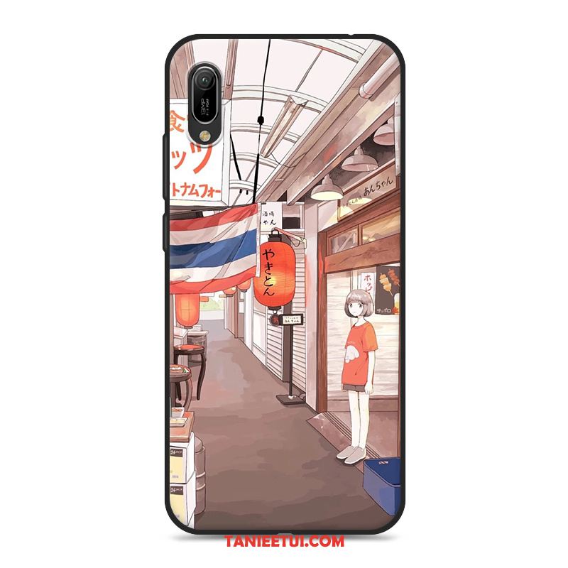 Etui Huawei Y6 2019 Mały Świeży Sztuka, Pokrowce Huawei Y6 2019 Telefon Komórkowy Niebieski