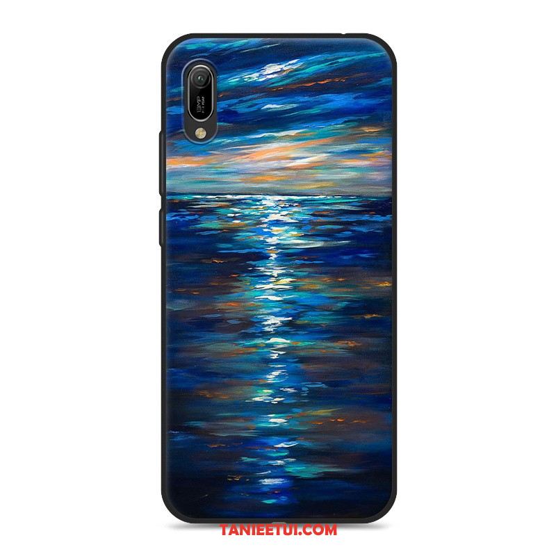 Etui Huawei Y6 2019 Miękki Kreskówka Szary, Pokrowce Huawei Y6 2019 Wiszące Ozdoby Telefon Komórkowy