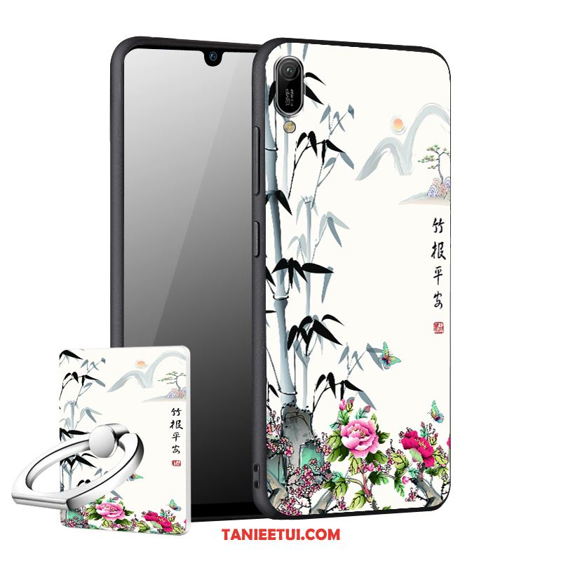 Etui Huawei Y6 2019 Osobowość Kreatywne Anti-fall, Pokrowce Huawei Y6 2019 Czarny Nubuku Silikonowe