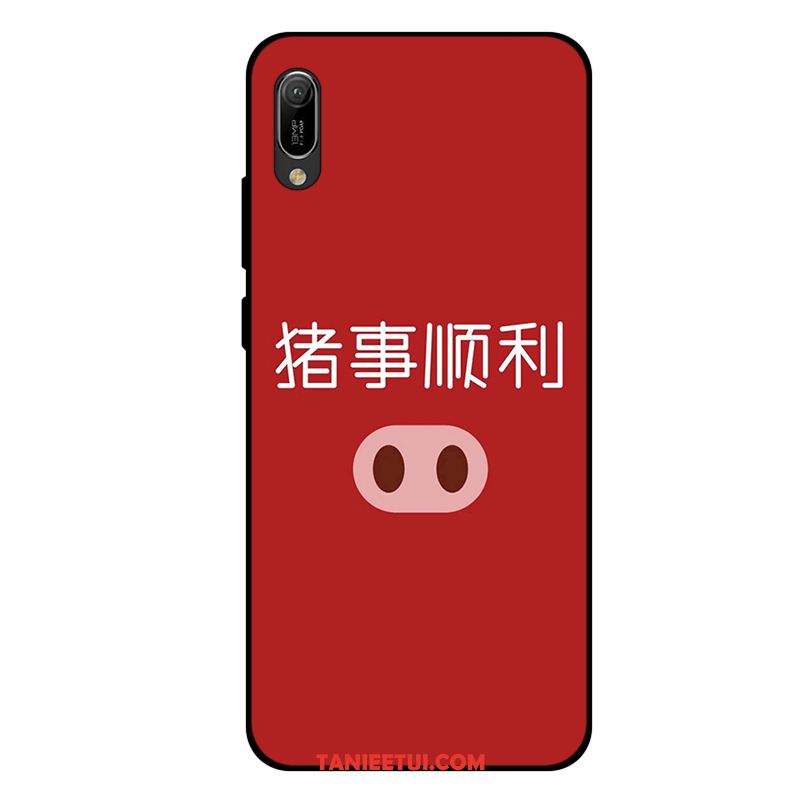 Etui Huawei Y6 2019 Zakochani Miękki Telefon Komórkowy, Pokrowce Huawei Y6 2019 Silikonowe All Inclusive Biały