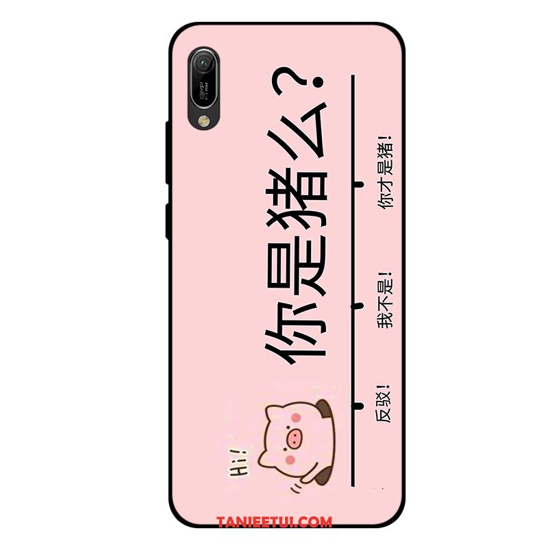 Etui Huawei Y6 2019 Zakochani Miękki Telefon Komórkowy, Pokrowce Huawei Y6 2019 Silikonowe All Inclusive Biały