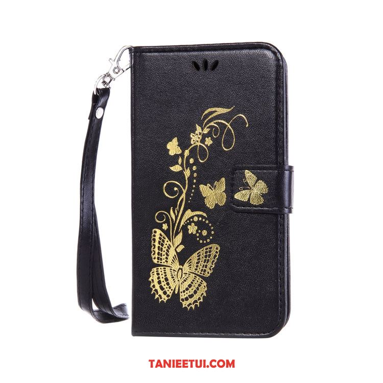 Etui Huawei Y6 Pro 2017 Motyl Wspornik Purpurowy, Pokrowce Huawei Y6 Pro 2017 Skóra Relief Telefon Komórkowy