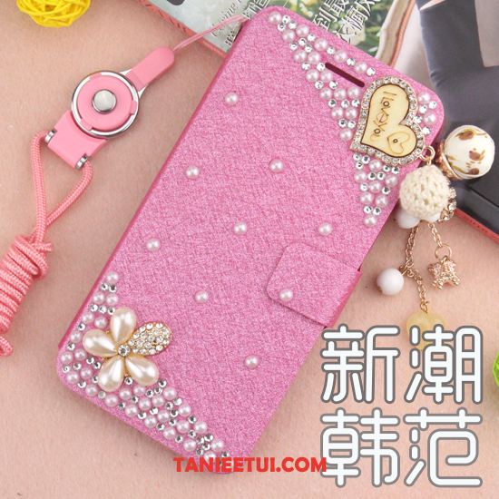 Etui Huawei Y6 Pro 2017 Niebieski Anti-fall Rhinestone, Obudowa Huawei Y6 Pro 2017 Skórzany Futerał Telefon Komórkowy Ochraniacz