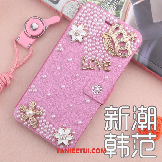 Etui Huawei Y6 Pro 2017 Niebieski Anti-fall Rhinestone, Obudowa Huawei Y6 Pro 2017 Skórzany Futerał Telefon Komórkowy Ochraniacz