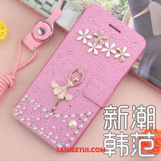 Etui Huawei Y6 Pro 2017 Niebieski Anti-fall Rhinestone, Obudowa Huawei Y6 Pro 2017 Skórzany Futerał Telefon Komórkowy Ochraniacz