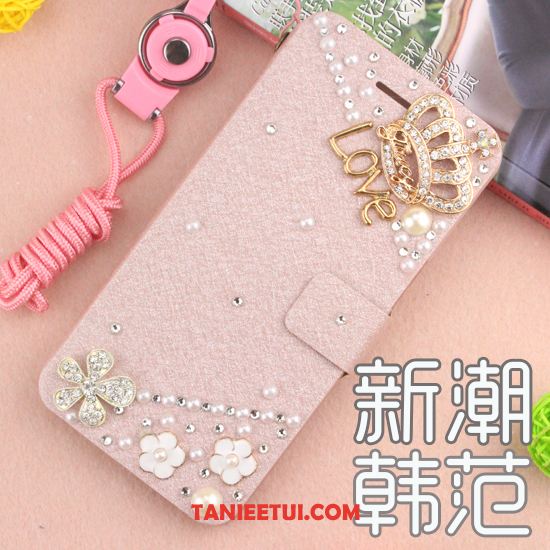 Etui Huawei Y6 Pro 2017 Niebieski Anti-fall Rhinestone, Obudowa Huawei Y6 Pro 2017 Skórzany Futerał Telefon Komórkowy Ochraniacz