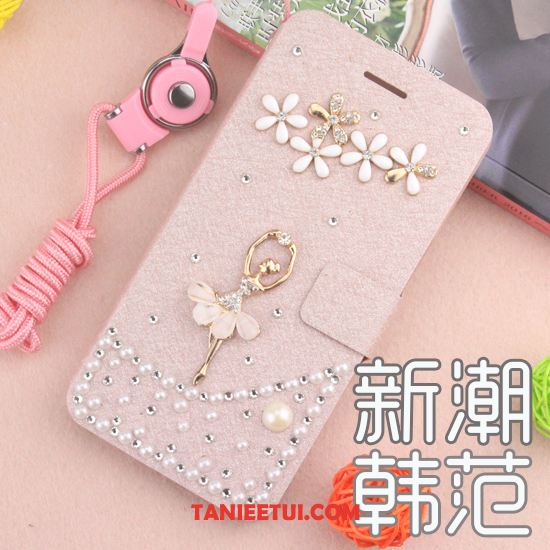 Etui Huawei Y6 Pro 2017 Niebieski Anti-fall Rhinestone, Obudowa Huawei Y6 Pro 2017 Skórzany Futerał Telefon Komórkowy Ochraniacz