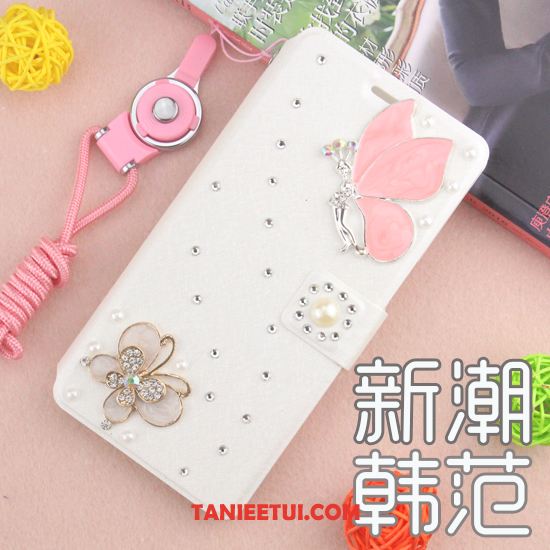 Etui Huawei Y6 Pro 2017 Niebieski Anti-fall Rhinestone, Obudowa Huawei Y6 Pro 2017 Skórzany Futerał Telefon Komórkowy Ochraniacz