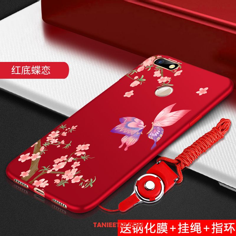 Etui Huawei Y6 Pro 2017 Nubuku Miękki Ochraniacz, Pokrowce Huawei Y6 Pro 2017 Osobowość All Inclusive Czarny