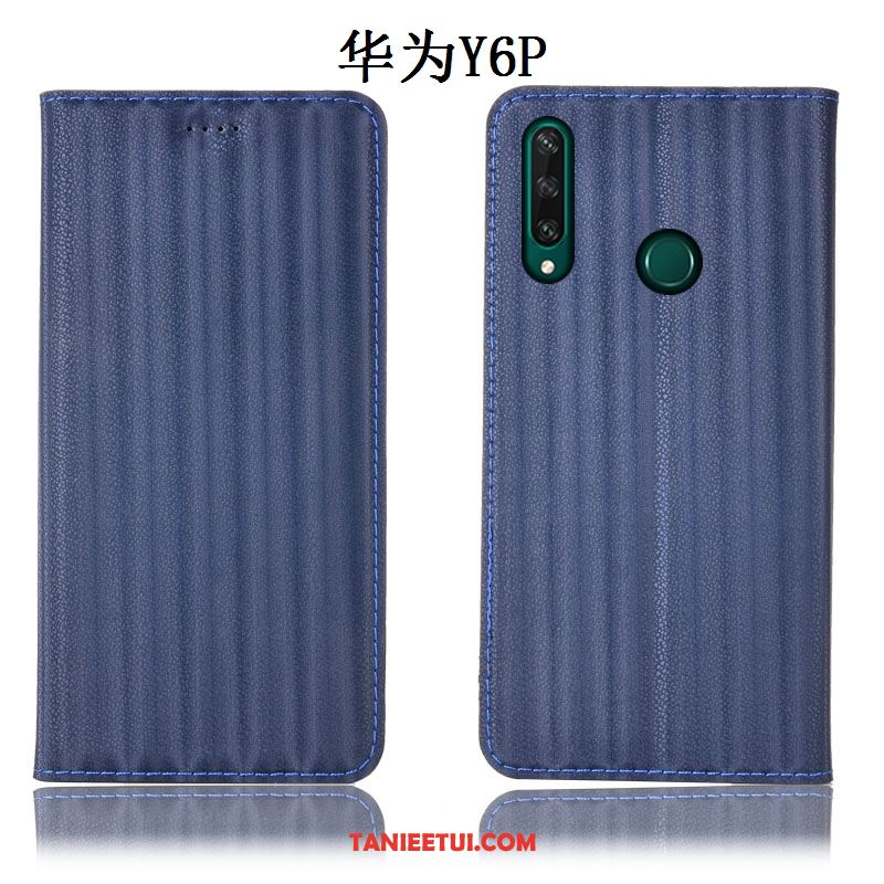 Etui Huawei Y6p Ochraniacz Gradient Telefon Komórkowy, Obudowa Huawei Y6p Prawdziwa Skóra Anti-fall All Inclusive Braun