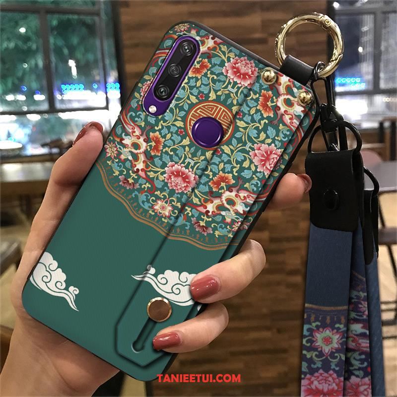 Etui Huawei Y6p Wspornik Tendencja Chiński Styl, Obudowa Huawei Y6p Telefon Komórkowy Różowe Vintage