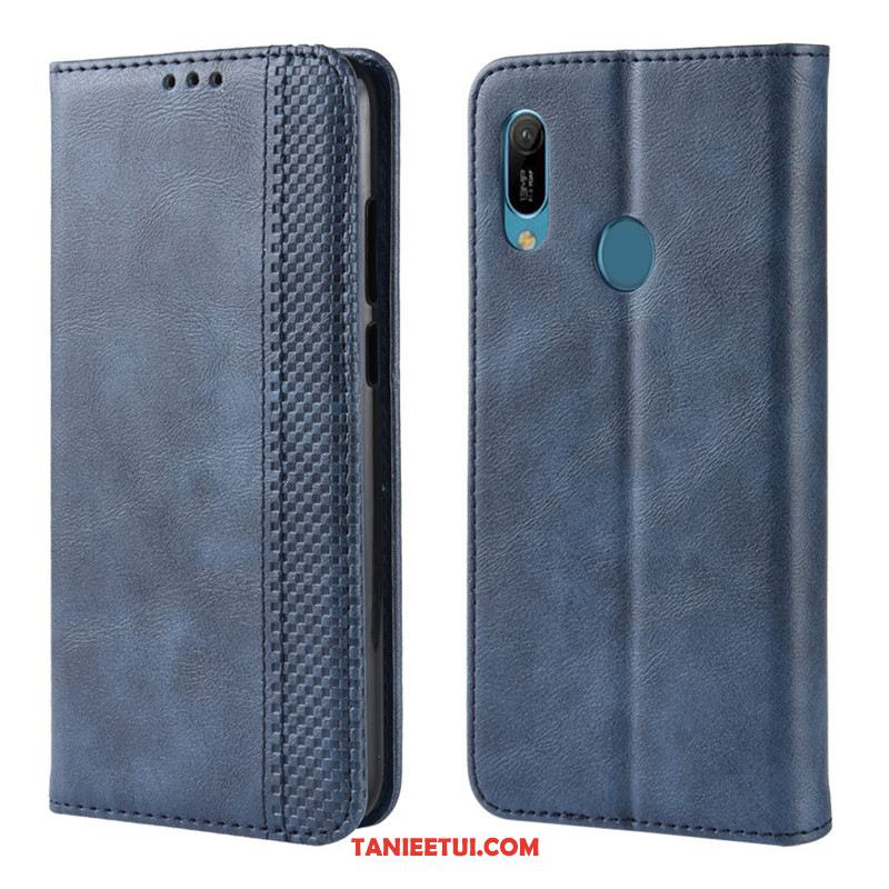 Etui Huawei Y6s Anti-fall Czarny Skórzany, Futerał Huawei Y6s Magnes Zamknięty Ochraniacz Telefon Komórkowy