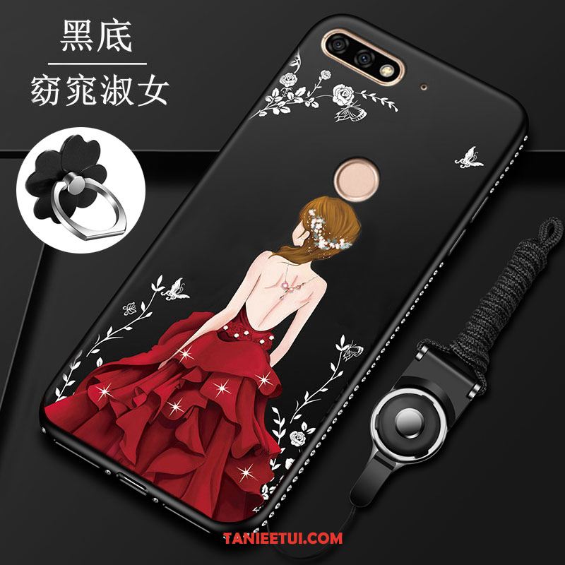 Etui Huawei Y7 2018 All Inclusive Kreatywne Nubuku, Obudowa Huawei Y7 2018 Ochraniacz Miękki Anti-fall