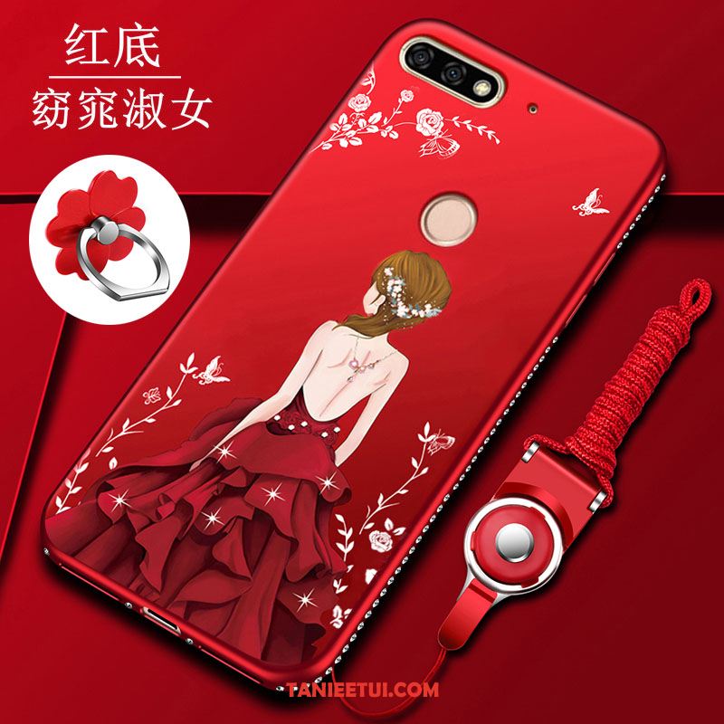 Etui Huawei Y7 2018 All Inclusive Kreatywne Nubuku, Obudowa Huawei Y7 2018 Ochraniacz Miękki Anti-fall