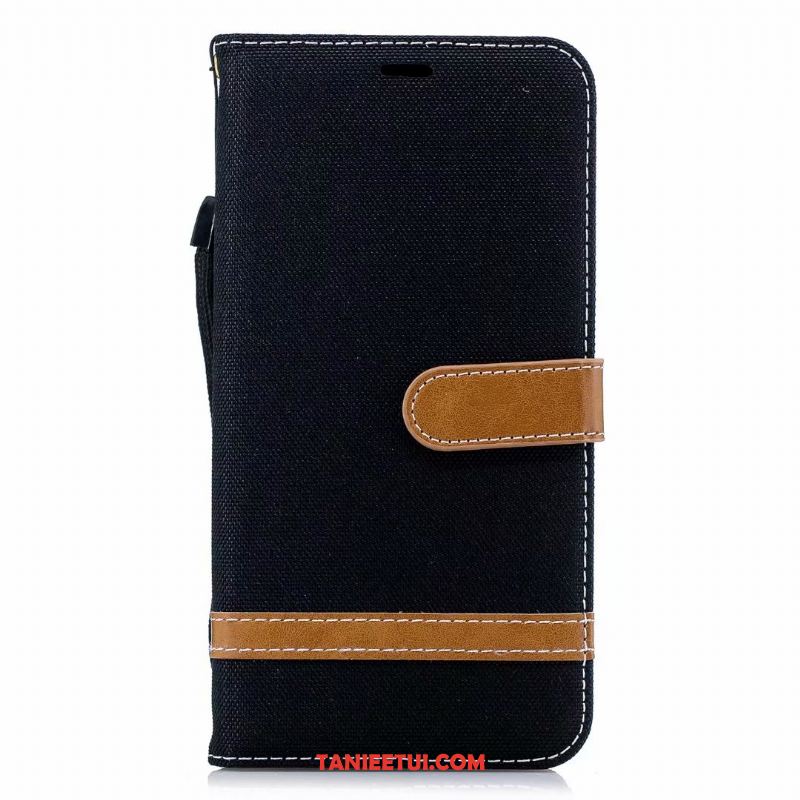 Etui Huawei Y7 2018 Anti-fall Skórzany Futerał Silikonowe, Obudowa Huawei Y7 2018 Niebieski Denim Mieszane Kolory