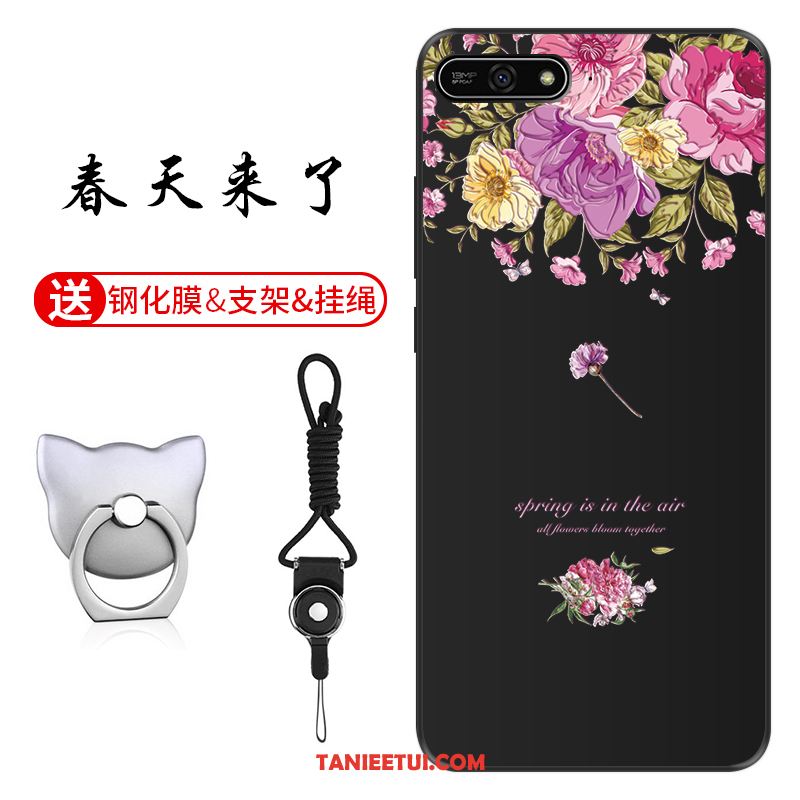 Etui Huawei Y7 2018 Dostosowane Telefon Komórkowy Niebieski, Obudowa Huawei Y7 2018 Wzór Ochraniacz Anti-fall