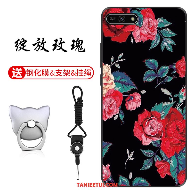 Etui Huawei Y7 2018 Dostosowane Telefon Komórkowy Niebieski, Obudowa Huawei Y7 2018 Wzór Ochraniacz Anti-fall