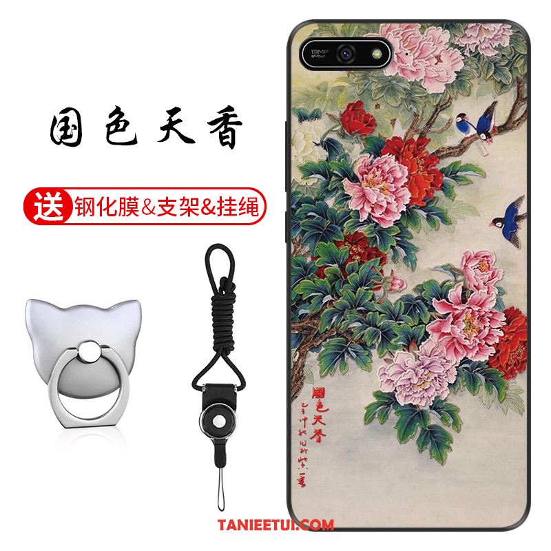 Etui Huawei Y7 2018 Dostosowane Telefon Komórkowy Niebieski, Obudowa Huawei Y7 2018 Wzór Ochraniacz Anti-fall