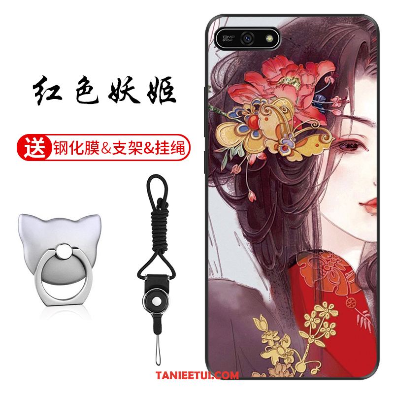 Etui Huawei Y7 2018 Dostosowane Telefon Komórkowy Niebieski, Obudowa Huawei Y7 2018 Wzór Ochraniacz Anti-fall