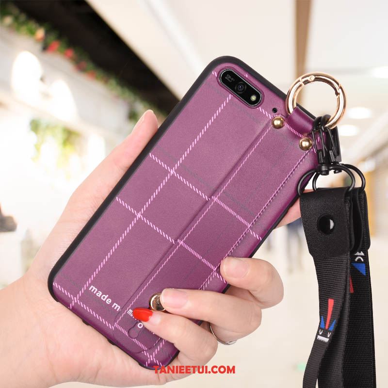 Etui Huawei Y7 2018 Silikonowe Purpurowy Telefon Komórkowy, Obudowa Huawei Y7 2018 Modna Marka Wysoki Tendencja