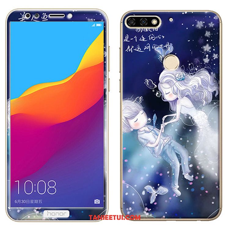 Etui Huawei Y7 2018 Telefon Komórkowy Miękki Kreskówka, Pokrowce Huawei Y7 2018 Zielony