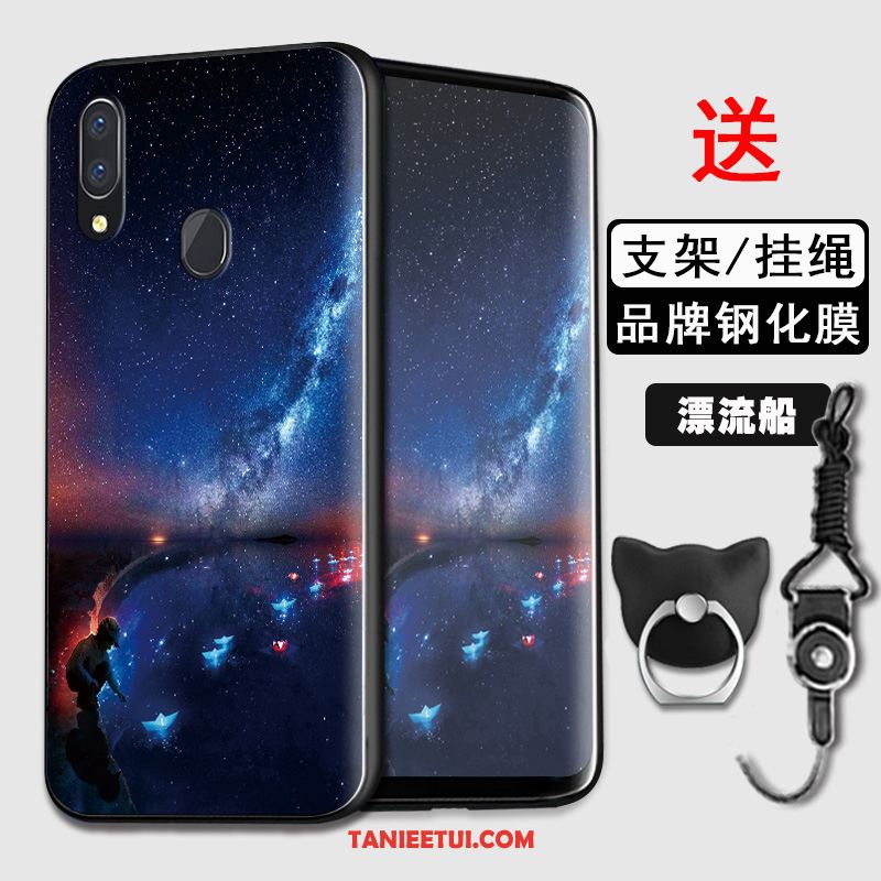 Etui Huawei Y7 2019 Miękki Osobowość All Inclusive, Obudowa Huawei Y7 2019 Dostosowane Niebieski Ochraniacz