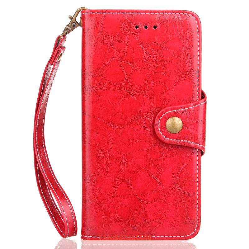 Etui Lg G4 Portfel Biznes Wiszące Ozdoby, Obudowa Lg G4 Czerwony Vintage Karta