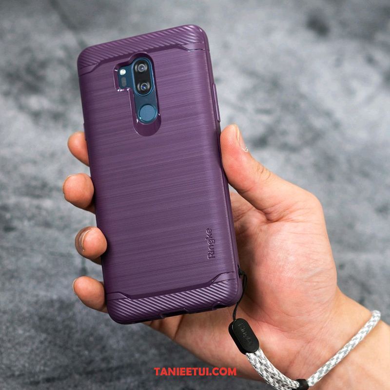 Etui Lg G7 Thinq Czarny Oryginalne Tendencja, Obudowa Lg G7 Thinq Anti-fall Ochraniacz Miękki