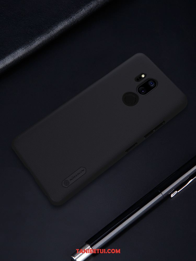 Etui Lg G7 Thinq Czerwony Nubuku Cienkie, Obudowa Lg G7 Thinq Ochraniacz Oryginalne Złoto