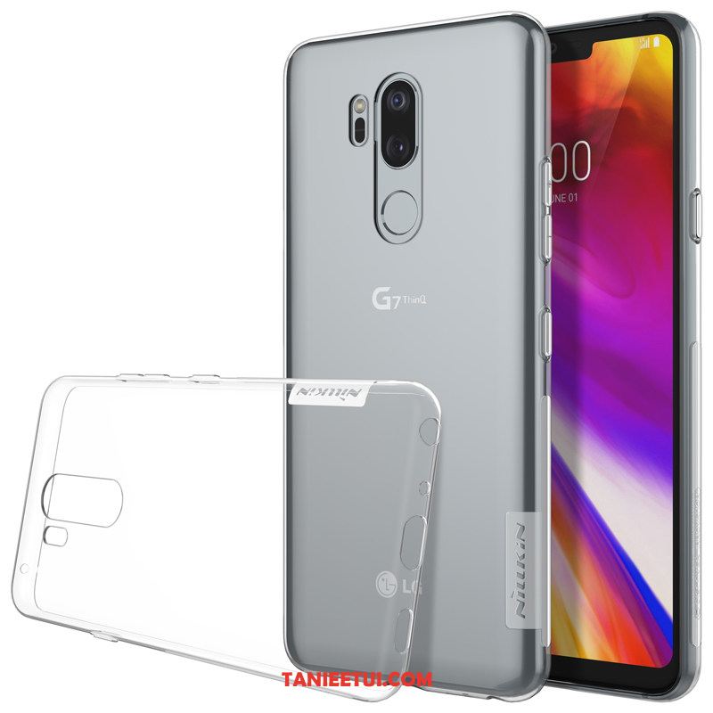 Etui Lg G7 Thinq Przezroczysty Szary Miękki, Futerał Lg G7 Thinq Złoto All Inclusive Anti-fall