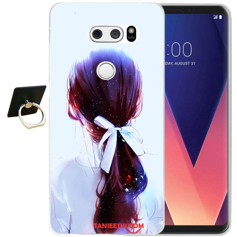 Etui Lg V30 All Inclusive Żółty Relief, Pokrowce Lg V30 Miękki Moda Telefon Komórkowy