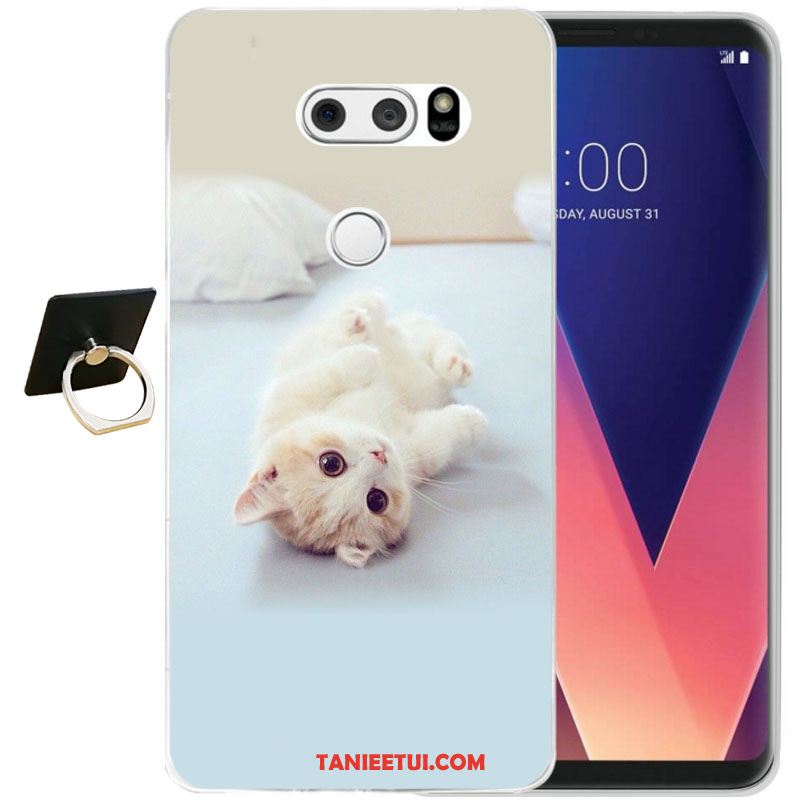 Etui Lg V30 All Inclusive Żółty Relief, Pokrowce Lg V30 Miękki Moda Telefon Komórkowy