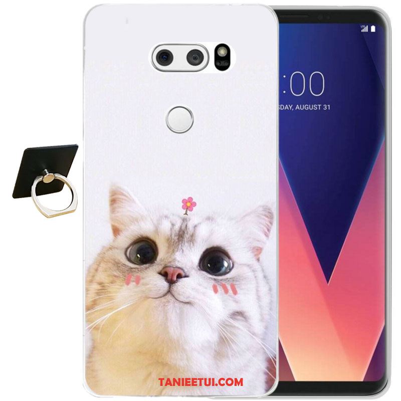 Etui Lg V30 All Inclusive Żółty Relief, Pokrowce Lg V30 Miękki Moda Telefon Komórkowy