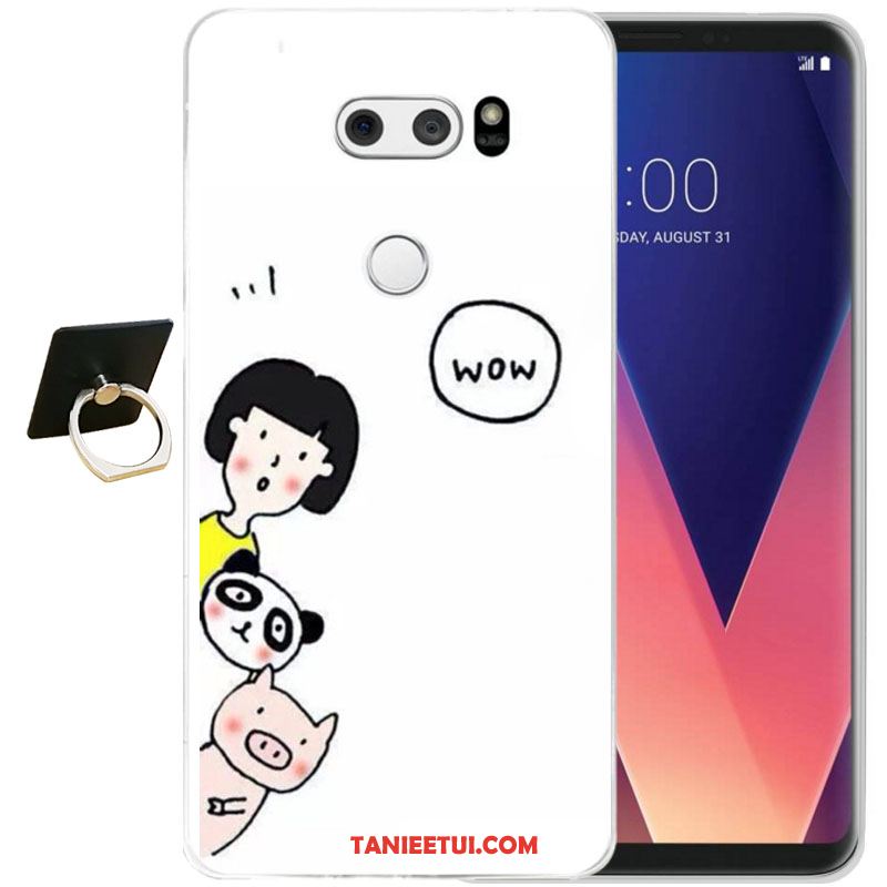 Etui Lg V30 All Inclusive Żółty Relief, Pokrowce Lg V30 Miękki Moda Telefon Komórkowy