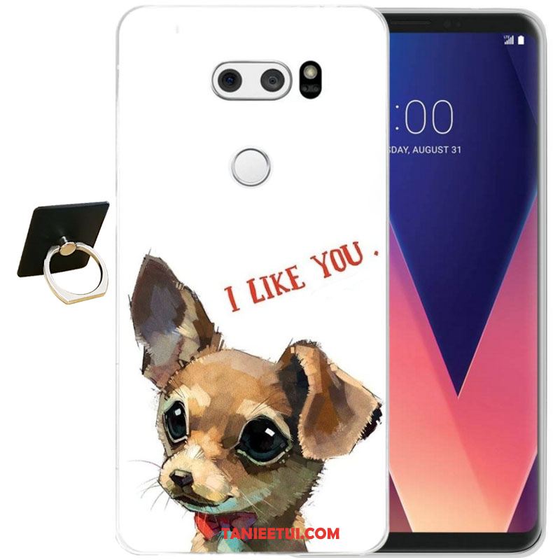 Etui Lg V30 All Inclusive Żółty Relief, Pokrowce Lg V30 Miękki Moda Telefon Komórkowy