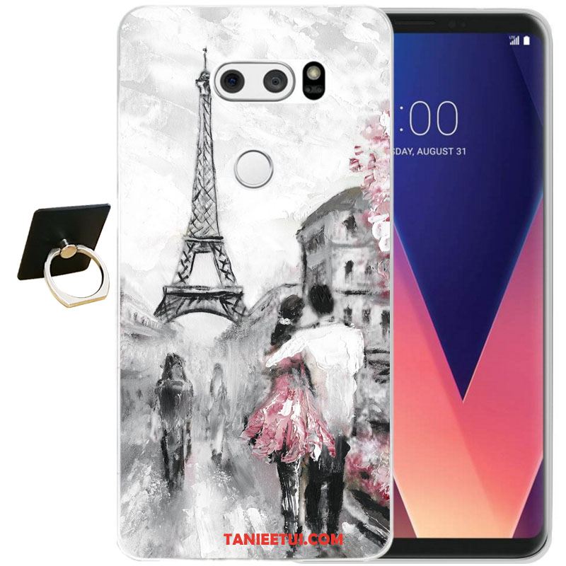 Etui Lg V30 All Inclusive Żółty Relief, Pokrowce Lg V30 Miękki Moda Telefon Komórkowy