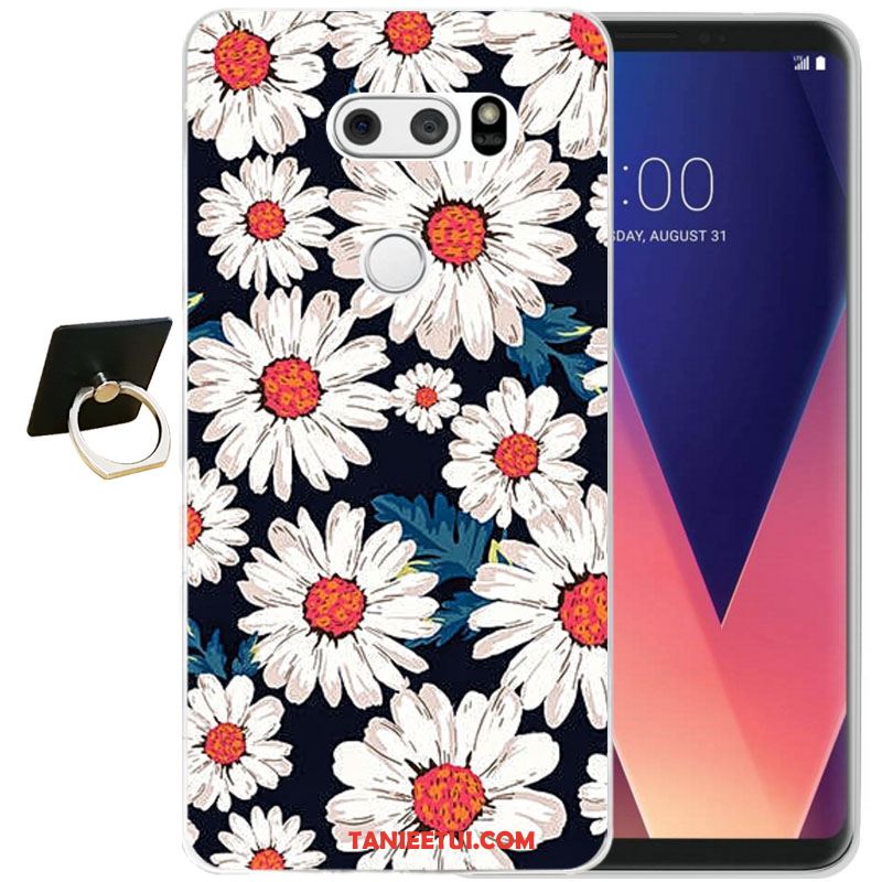 Etui Lg V30 All Inclusive Żółty Relief, Pokrowce Lg V30 Miękki Moda Telefon Komórkowy